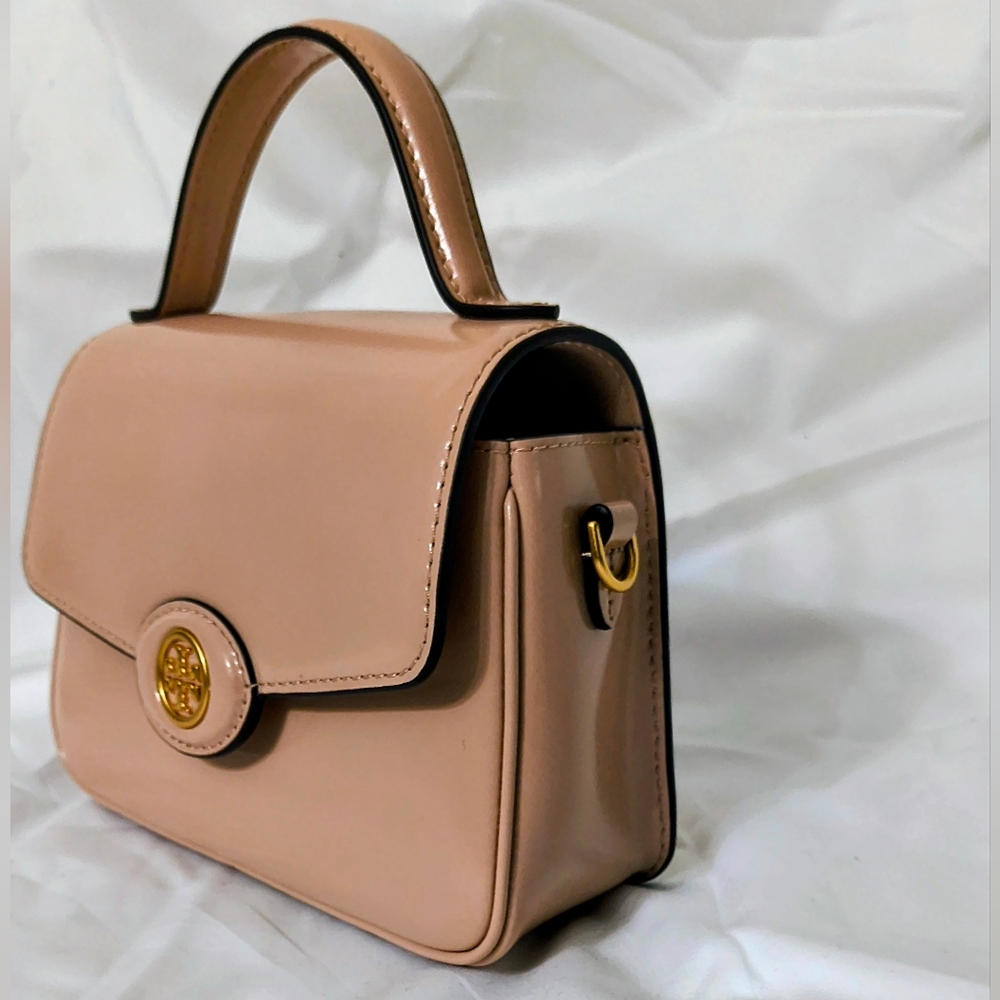 Tory Burch
Small Robinson Spazzolato Leather Top-Handle Bag - Picture 6 of 7